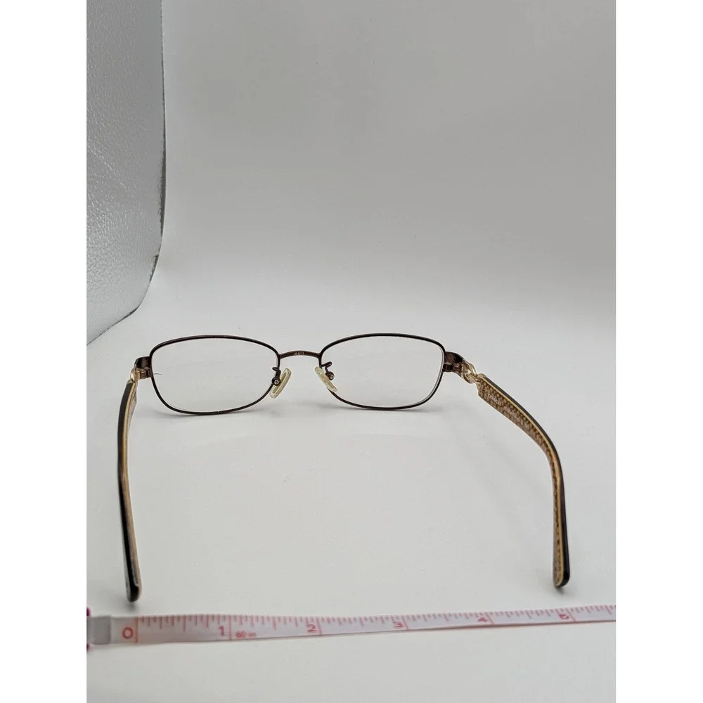 Coach HC5054 Faina 9187 Satin Brown Dark Tortoise Gold Eyeglass Frames 51-17 135